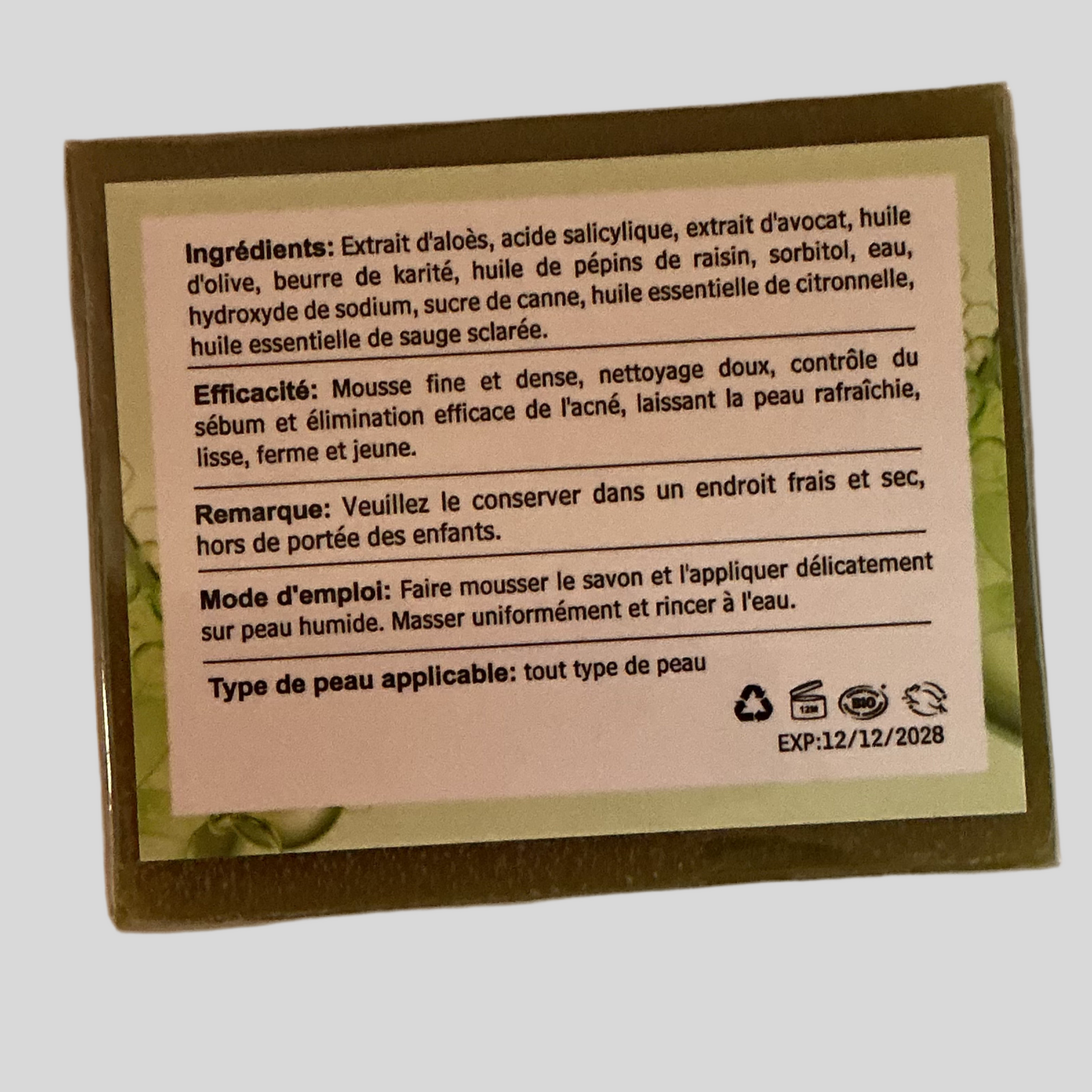 Savon à l’aloe vera
