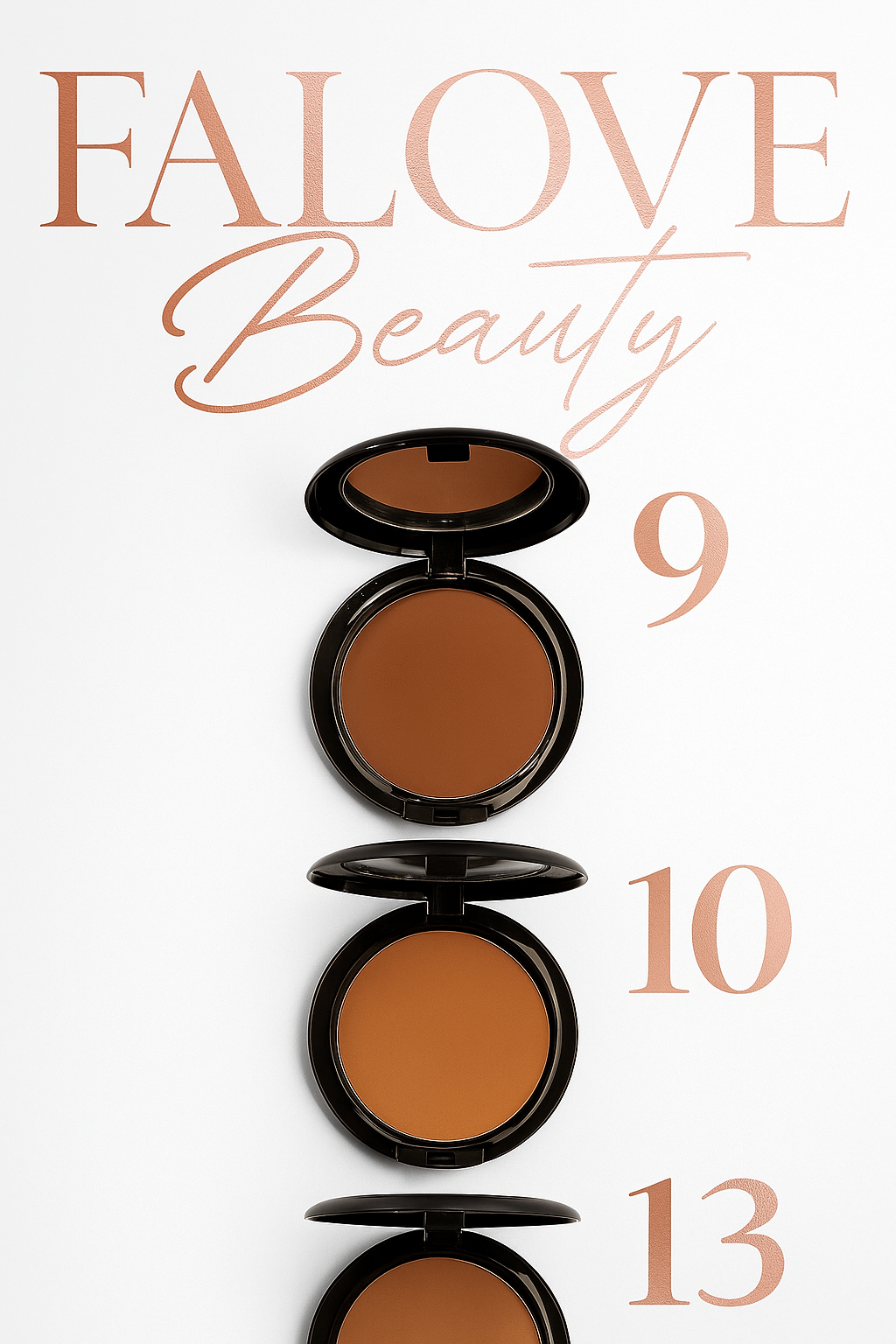 Poudre Compacte FALOVE Beauty – Disponible en 10 Tein